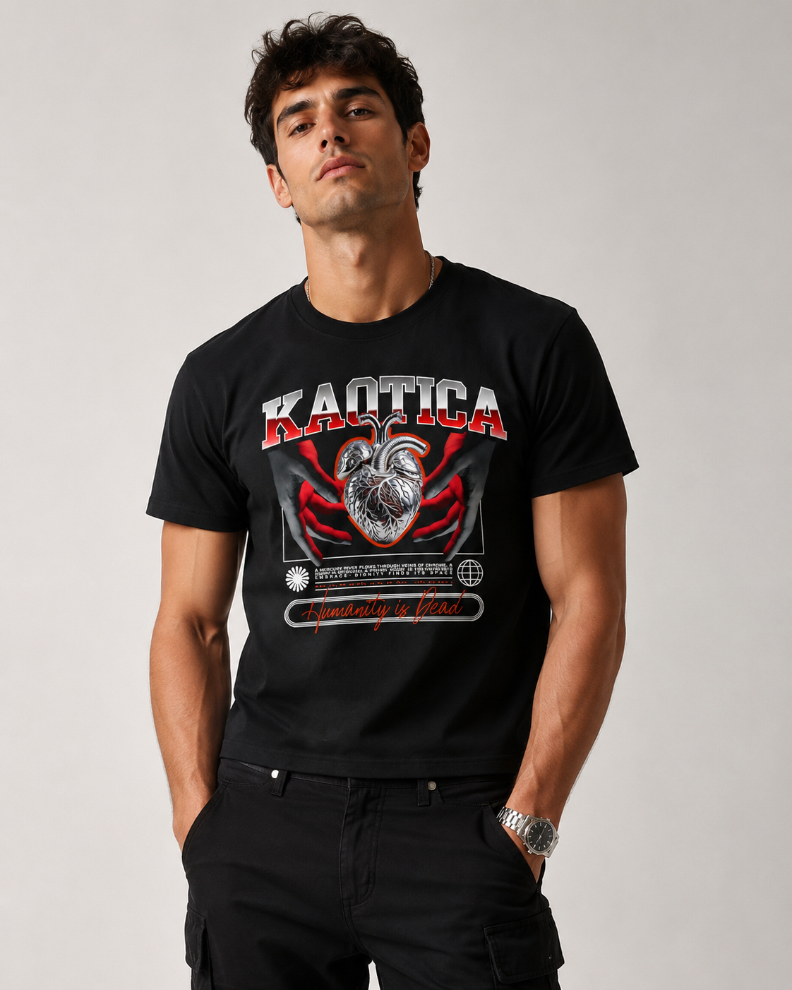 Camiseta Kaotica Humanity is Dead Hombre